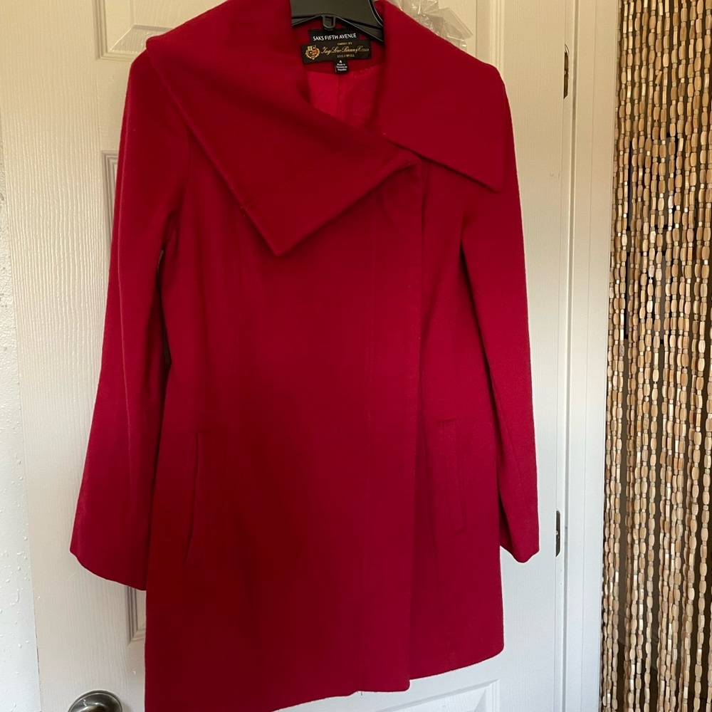 Saks 5th Avenue 100% Wool Peacoat